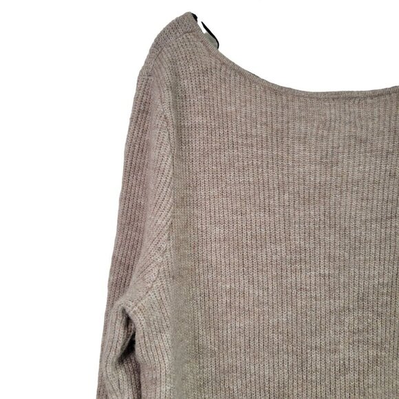 NWT H&M Women's Wool Blend Square Neckline Beige Knit Sweater Dress Size XXL - Picture 9 of 12